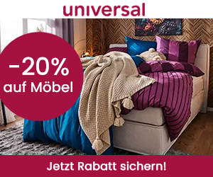 20% Rabatt auf Möbel